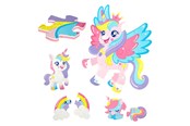 Babylegetøj - Toi-Toys Little Stars Foam Floor Puzzle Unicorn 36 pcs. - 72487B