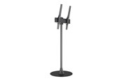Vægbeslag, AV-Beslag & AV-Møbler - Multibrackets M stand - for flat panel - single pole round floor base - black - Max 50 kg - recommended for 65" - 7350105218361