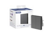 Smart Home - Aqara Smart Wall Switch H1 Double– Grey (No Neutral) - WS-EUK02-G