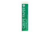 Kreativitet & Hobbyartikler - Globos - Metallic Crepe Paper Green 50x150cm - 6363
