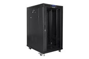 Rack skabe - Lanberg FF01 series - rack - 800 x 1000 flat pack with glass door LCD - 22U - FF01-8022-12BL