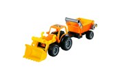 Legetøjsbil - Cavallino Toys - Tractor with Front Loader and Trailer - 2772CN01