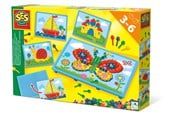 Kreativt Legetøj - SES Creative Mosaic Board with Cards - 14898