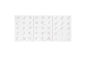 Hobby artikler - Creativ Company - Letters and Numbers Template - 26965