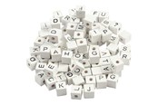 Kreativitet & Hobbyartikler - Creativ Company - Letter Beads White A-Z 92pcs. - 68981