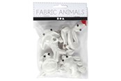 Kreativitet & Hobbyartikler - Creativ Company - Animal Keychains made of Textile 4 pcs. - 495023