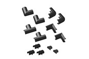 Kabel Organisering - D-LINE Accessory Kit 20x10 Clip-Over Design Black - CLOAP2010B