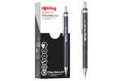 Skrive- og Tegneværktøjer - Rotring rOtring Tikky Retro Mekaniske Blyanter | 2B 0,7 mm | Gråt skaft | med Komfort Rillet Greb | 12 Stk - 2202570