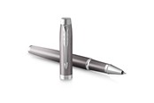 Skrive- og Tegneværktøjer - Parker IM Writing Rituals Rollerball Pen | Grå finish | Krombeklædning | Fin spids | Sort blækpatron | Gaveæske - 2203897