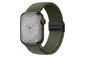 Smartwatch - Tilbehør - Lippa Apple Watch Nylon Rem inkl. Magnetisk Lås 42/44/45/46/49 mm - Grøn - LPAW144