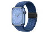 Smartwatch - Tilbehør - Lippa Apple Watch Nylon Rem inkl. Magnetisk Lås 42/44/45/46/49 mm - Blå - LPAW145