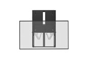 Vægbeslag, AV-Beslag & AV-Møbler - Deltaco OFFICE Manual Height-Adjustable Display Wall Mount - Max 65 kg - recommended for 74" - ARM-0800