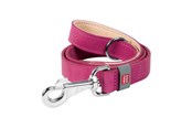 Hunde - Waudog Natural Leather Dog Leash Pink 25mm Wide 122cm Long - 08157