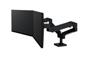 Skærmholder - Ergotron LX Pro mounting kit - modular - for 2 LCD displays - side-by-side - black - 45-686-292
