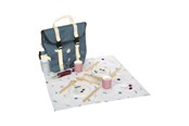 Babylegetøj - Small Foot - Backpack with Wooden Picnic Tasty Playset 14pcs. - 12539
