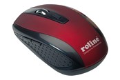 Mus - Roline - mouse - 2.4 GHz - black red - Mus - Optisk - 5 knapper - Rød - 18.01.1087