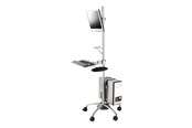 Vægbeslag, AV-Beslag & AV-Møbler - Roline cart - for LCD display / keyboard / mouse / CPU - silver - Max - recommended for - 17.03.1174