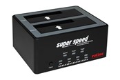 Harddisk - tilbehør - Roline - HDD docking station - SATA 6Gb/s - USB 2.0 - 16.01.4122