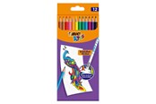 Skrive- og Tegneværktøjer - BIC Kids Evolution Erasable Colored Pencils 12 pcs. - 987868