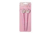 Skoletilbehør - Euromic UNICORN GEMS 2-pack pencils w/eraser toppers - 092307002