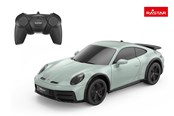 Fjernstyret - RASTAR R/C 1:24 Porsche 911 Dakar Shade Green - 10140