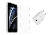 Mobil - Covers & Cases - OtterBox KIT Apple iPhone SE (3rd/2nd gen)/8/7 (React Clear/Trusted Glass/EU USB-C Wall Charger 20W - white) - 78-80516