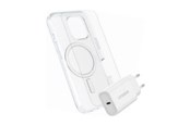 Mobil - Covers & Cases - OtterBox KIT Apple iPhone 16 (Symmetry Clear MagSafe / Premium Glass / EU USB-C Wall Charger 30W - white) - 78-81429