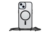 Mobil - Covers & Cases - OtterBox React Necklace MagSafe Apple iPhone 16 Black Crystal - clear/black - ProPack - 77-96819