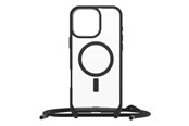 Mobil - Covers & Cases - OtterBox React Necklace MagSafe Apple iPhone 16 Pro Max Black Crystal - clear/black - ProPack - 77-96837