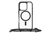 Mobil - Covers & Cases - OtterBox React Necklace MagSafe Apple iPhone 16 Pro Black Crystal - clear/black - ProPack - 77-96831