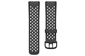 Smartwatch - Tilbehør - Puro PURO SPORT+ udskiftningsbånd i silikone til FitBit Charge 5 - FBC5WBSPORT1BLK