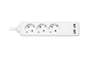 Strømkabel (ekstern) - Deltaco GT-0310 Power Strip - 1.5 m - GT-0310