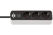 Strømkabel (ekstern) - Brennenstuhl Ecolor Power Strip Socket 3-Way - 1.5 m - 1153230020