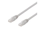 Netværkskabel - Deltaco TP-610AU - patch cable - 10 m - grey - Grå - 10m - TP-610AU