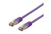 Netværkskabel - Deltaco patch cable - 1.5 m - purple - Lilla - 1m - STP-611PAU