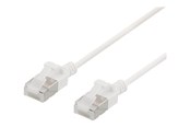 Netværkskabel - Deltaco patch cable - 30 cm - white - Hvid - 0.3m - UFTP-1008
