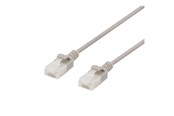 Netværkskabel - Deltaco patch cable - 3 m - grey - Grå - 3m - UUTP-1050