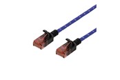 Netværkskabel - Deltaco patch cable - 2 m - blue white - Blå - 2m - UUTP-1303