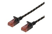 Netværkskabel - Deltaco patch cable - 50 cm - black - Sort - 0.5m - UUTP-1310
