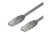 Netværkskabel - Deltaco patch cable - 30 cm - grey - Grå - 0.3m - TP-603-50P