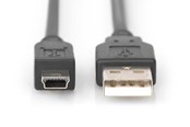 USB kabel - DIGITUS USB 2.0 Type-A to USB Mini Type-B - 1.8m - AK-300108-018-S