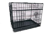 Hunde - Active Canis - Premium bur med skydedør - Sort - 122 x 76 x 84 cm - 97407