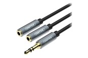 Audio kabel - Unitek audio adaptor - 20 cm - Y-C956ABK