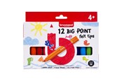 Kreativt Legetøj - Bruynzeel Kids Big Point Felt-tip Pens Set 12 - 60122012