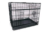 Hunde - Active Canis - Premium bur med skydedør - Sort - 76 x 53 x 61 cm - 97404