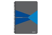 Blokke, Formularer & Notesbøger - Leitz Office notesblok A5 kvadreret, wireindbundet med PP omslag, blå - 44981035