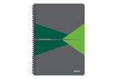 Blokke, Formularer & Notesbøger - Leitz Office notesblok A4 kvadreret, wireindbundet med PP-omslag, grøn - 44951055