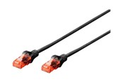 Netværkskabel - DIGITUS Professional patch cable - 1 m - black - Sort - 1m - DK-1617-010/BL