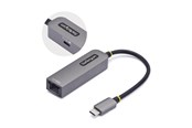 Netværksadapter (netkort, printserver mv.) - StarTech.com 2.5GbE USB-C to Ethernet Adapter - network adapter - USB-C 3.2 Gen 1 / Thunderbolt 3 - 10M/100M/1G/2.5 Gigabit Ethernet + USB-C 3.2 Gen 1 - 2GPD3-USB-C-ETHERNET