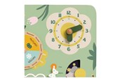 Babylegetøj - Classic World Wooden Vintage Calendar Learning Clock - 20255